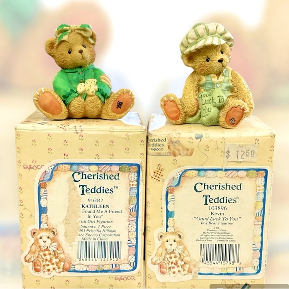 Set of St. Patrick’s Themed Cherished Teddies - - Picture 3 of 4